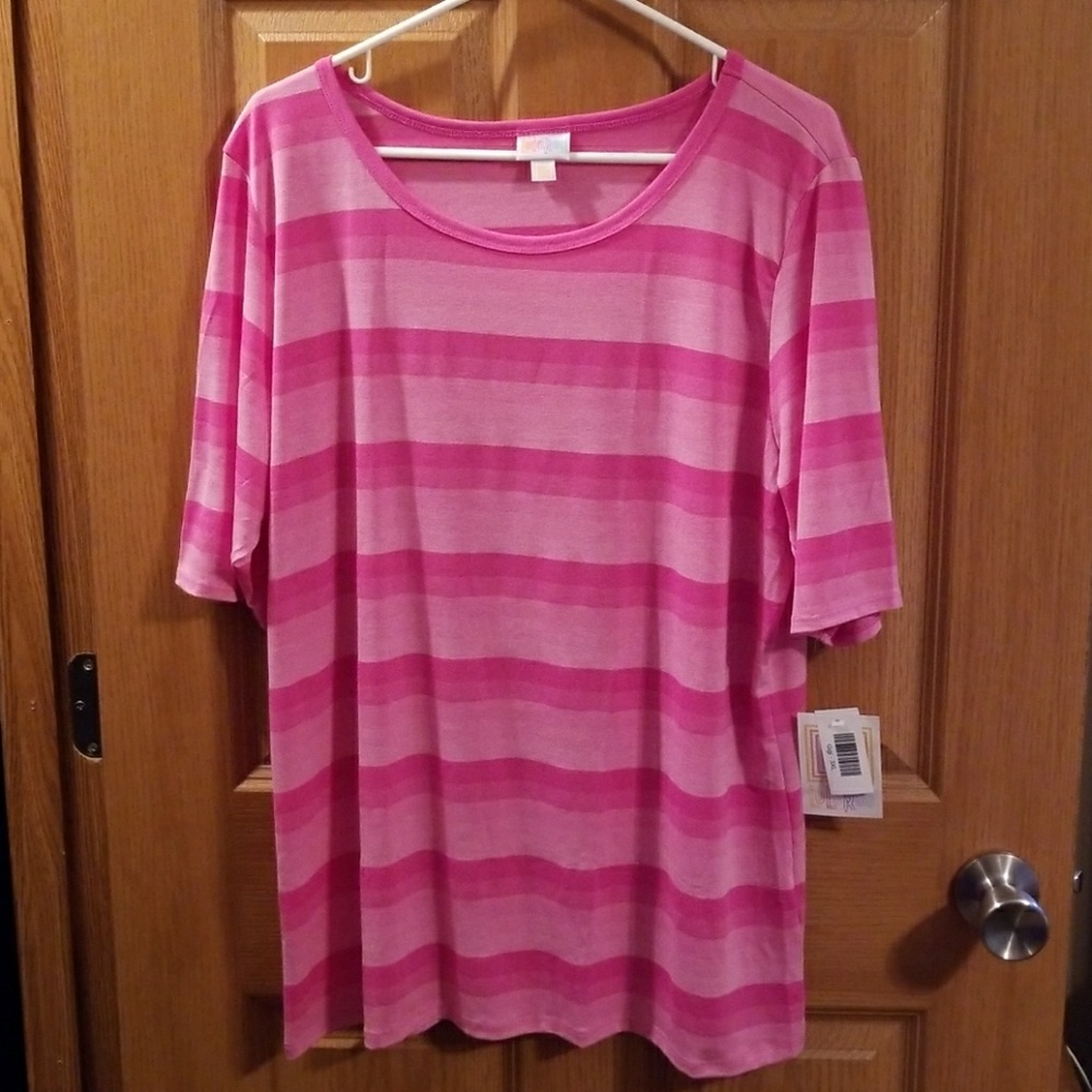 3xl pink striped lularoe gigi NWT